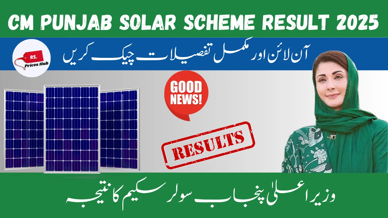CM Punjab Solar Scheme Result 2025