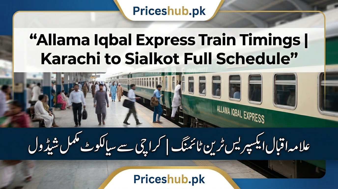 Allama Iqbal Express Train Timings| Karachi to Sialkot Full Schedule