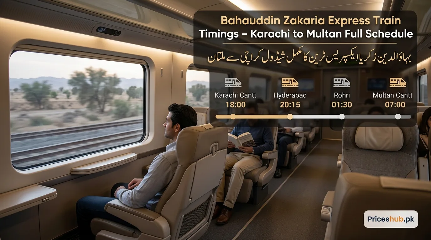 Bahauddin Zakaria Express Train Timings