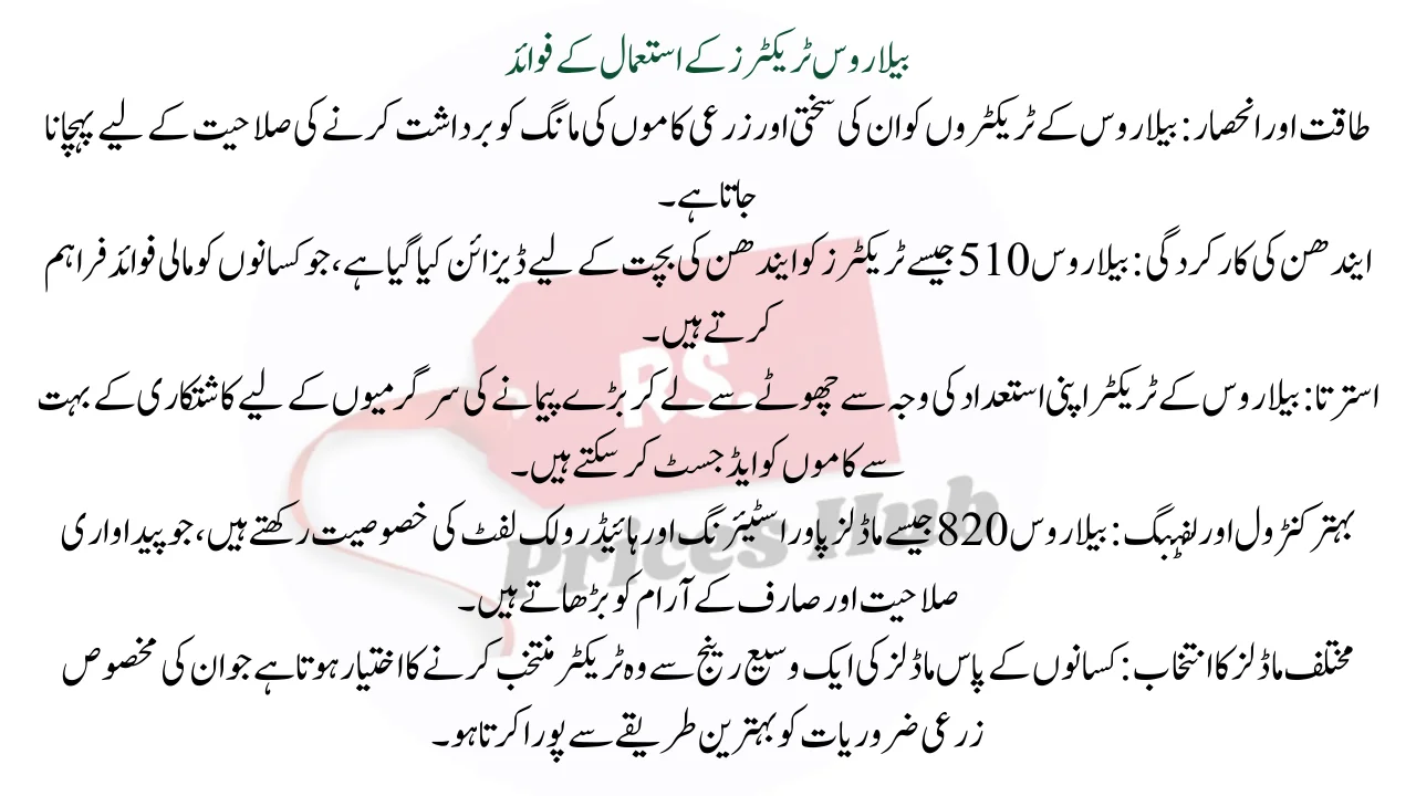 Advantages of Utilizing Belarus Tractors