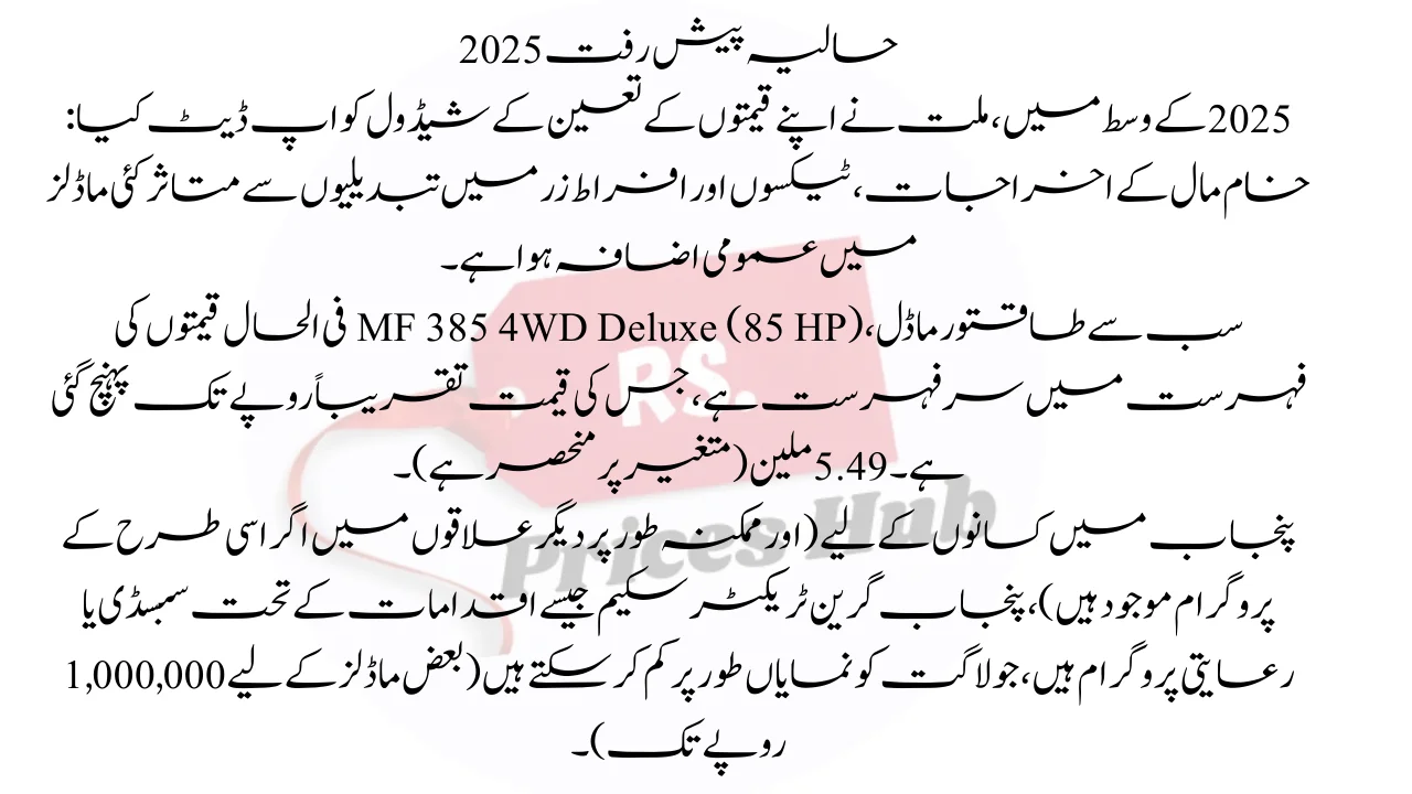 Recent Developments 2025